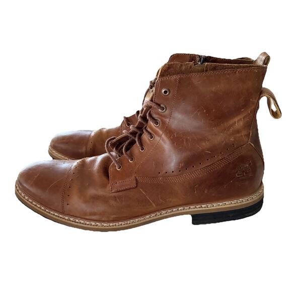 Timberland West Haven Side-Zip Brown Boot Men's Size 13 Style A12U8 - Picture 4 of 8